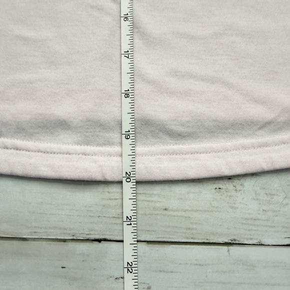 Adidas Pink Graphic Logo T-Shirt XL Oversized Athleisure Tee - Picture 6 of 7